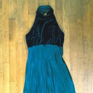 Vintage velour halter dress